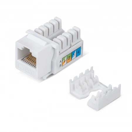 Вставка Keystone Jack RJ-47 CABEUS KJ-RJ45-Cat.6-90 (7129c)