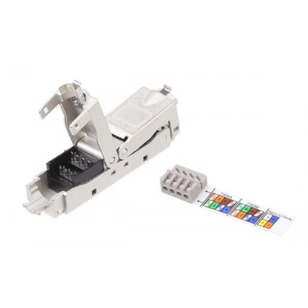 Проходной адаптер Hyperline CA3-IDC-C6-SH-F-SL