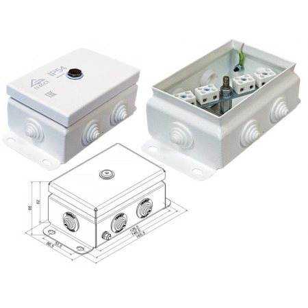 Коробка монтажная электротехническая Гефест КМ IP54-0812