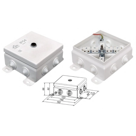 Коробка монтажная электротехническая Гефест КМ IP54-1212