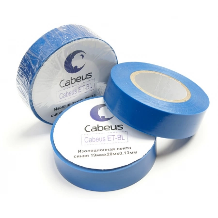 Лента изоляционная синяя CABEUS ET-BL (7419c)