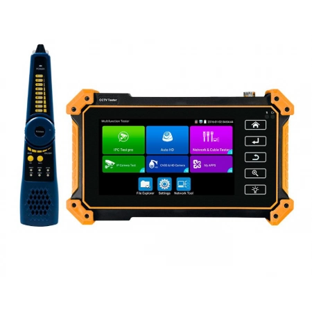 Многофункциональный тестовый видеомонитор для аналогового и IP видеонаблюдения Tezter TIP-H-T-5