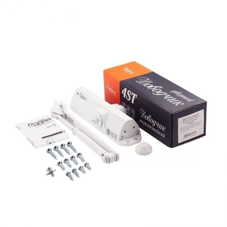 Доводчик дверной NORA-M 4ST (белый)