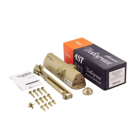 Доводчик дверной NORA-M 4ST (золото)