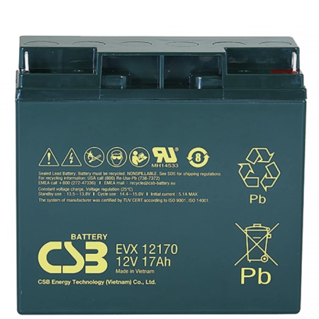 Аккумулятор герметичный свинцово-кислотный CSB EVX 12170