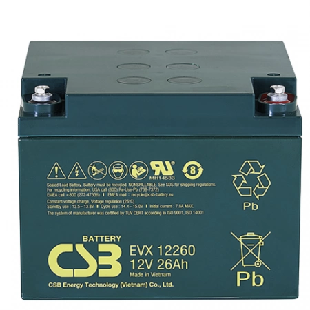 Аккумулятор герметичный свинцово-кислотный CSB EVX 12260