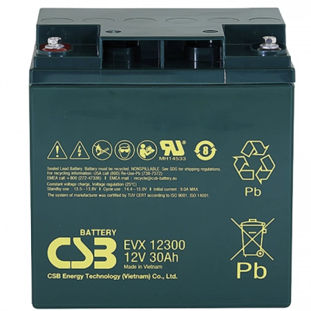 Аккумулятор герметичный свинцово-кислотный CSB EVX 12300