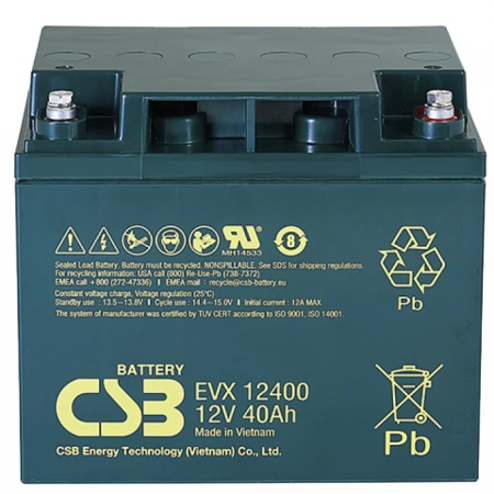 Аккумулятор герметичный свинцово-кислотный CSB EVX 12400