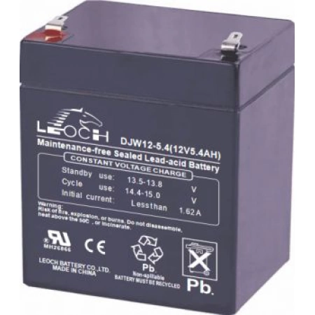 Аккумулятор герметичный свинцово-кислотный LEOCH DJW 12-5,4 T2