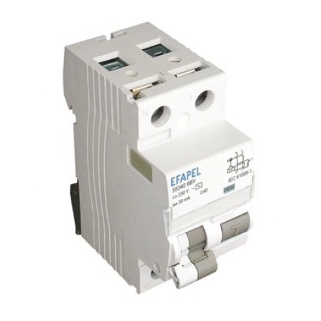 Автоматический выключатель дифференциального тока Efapel АВДТ 1P+N-6KA-30MA-AC-C-10A (55310 6BY)