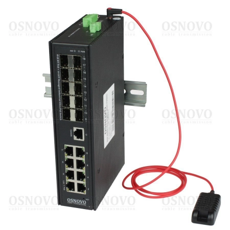 Коммутатор с PoE Gigabit Ethernet OSNOVO SW-808010/ILS(port 90W,720W)