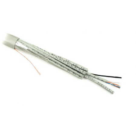 Кабель витая пара (LAN) для структурированных систем связи Hyperline UUTP24W-C5-S24-IN-LSZH-GY