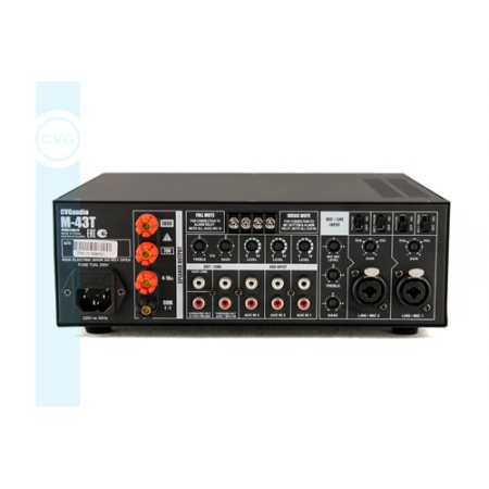 Изображение 10 (Профессиональный 100V микшер-усилитель для качественных систем трансляции фоновой музыки и оповещения CVGaudio M-43T)