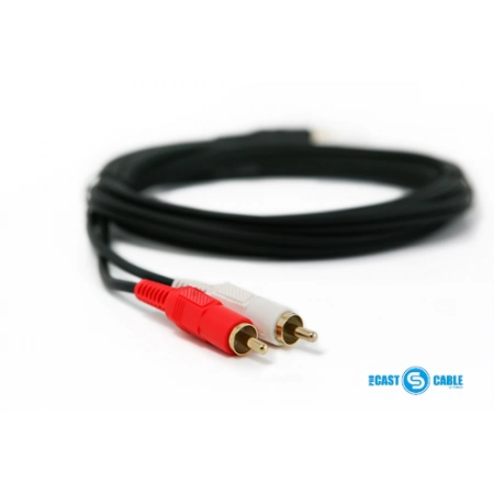 Изображение 2 (Профессиональный межблочный соединительный звуковой кабель PROCAST Cable S-MJ/2RCA.2)