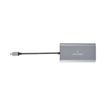 Изображение 1 (Переходник с USB тип C (вилка) на HDMI (розетка), DisplayPort (розетка) Kramer KDOCK-3)