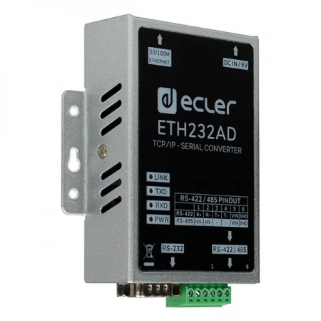 Изображение 4 (Двунаправленный преобразователь Ethernet ECLER ETH232AD)