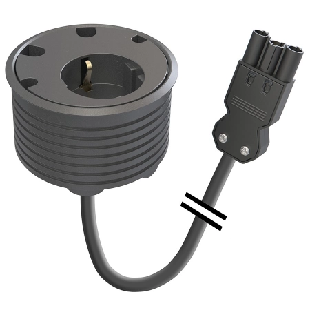 Встраиваемая розетка Powerdot с 4 отверстиями для кабелей Kondator 935-PD10-GST
