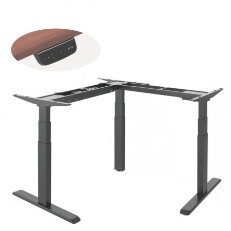 L-образное 90° основание стола с электроприводом для работы стоя и сидя ErgoFount BSSD-10-90/S33 B