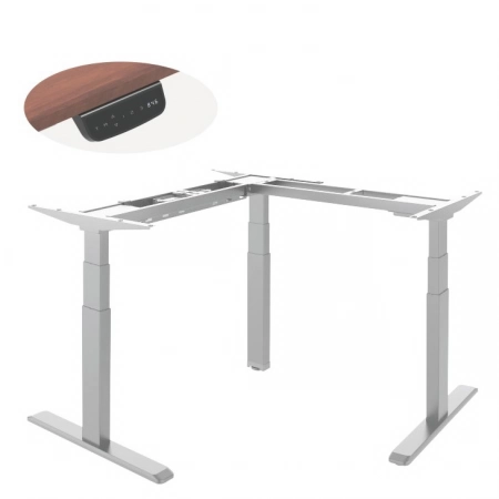 L-образное 90° основание стола с электроприводом для работы стоя и сидя ErgoFount BSSD-10-90/S33 W