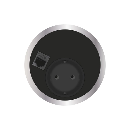 Встраиваемая розетка серии Port El для монтажа в стол с разъемами 1xUSB ABL 2F200101