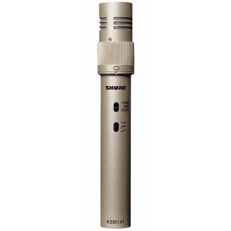 Студийный конденсаторный инструментальный микрофон с кейсом Shure KSM141/SL