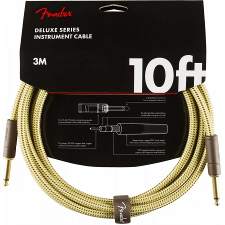 Инструментальный кабель Fender DELUXE 10' INST CABLE TWD