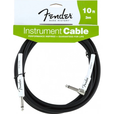Инструментальный кабель Fender 10' ANGLE INST CBL BLK