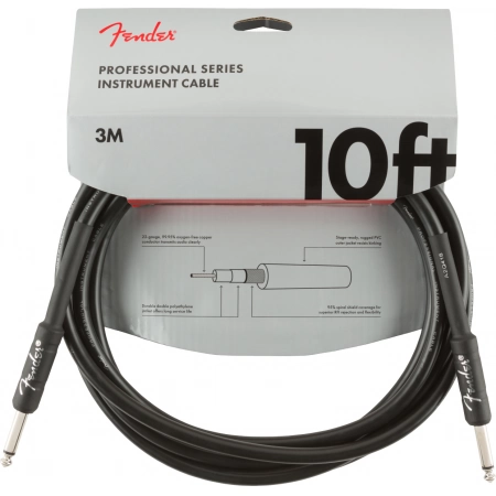 Инструментальный кабель Fender 10' INST CABLE BLK