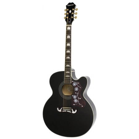 Изображение 2 (Электро-акустическая гитара EPIPHONE EJ-200SCE Black (w/ Fishman PreSys))