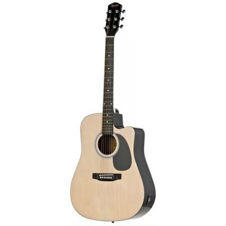 Электроакустическая гитара Fender Squier SA-105CE Dreadnought NAT W/Fishman Preamp