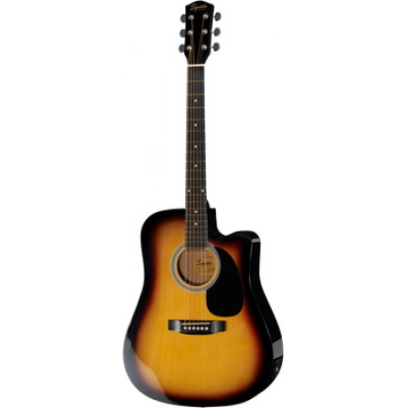 Электроакустическая гитара Fender Squier SA-105CE Dreadnought Sunburst W/Fishman Preamp