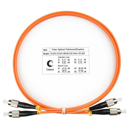 Патч-корд CABEUS FOP-62-FC-FC-20m (8404c)