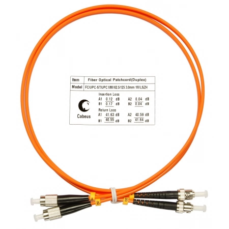 Патч-корд CABEUS FOP-62-FC-ST-5m (7596c)