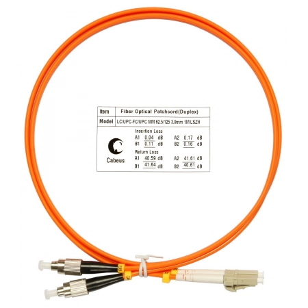 Патч-корд CABEUS FOP-62-LC-FC-25m (8417c)