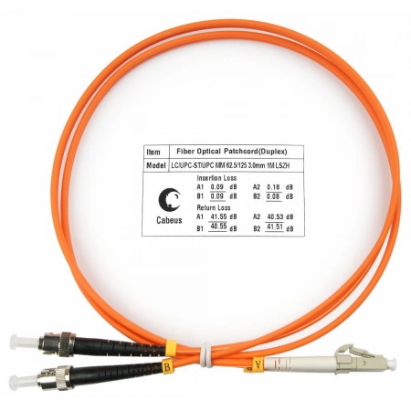 Патч-корд CABEUS FOP-62-LC-ST-20m (8428c)