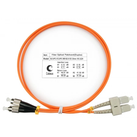 Патч-корд CABEUS FOP-62-SC-FC-25m (8436c)