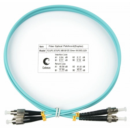 Патч-корд CABEUS FOP-50-FC-ST-5m (7569c)