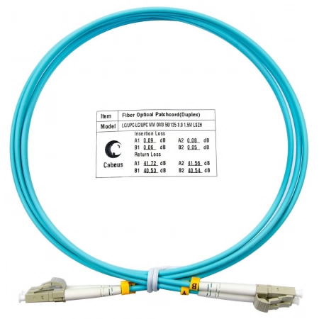 Патч-корд CABEUS FOP-50-LC-LC-5m (7340c)