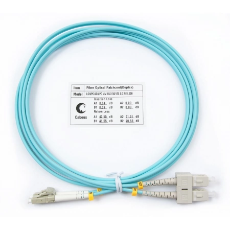 Патч-корд CABEUS FOP-50-LC-SC-20m (8473c)