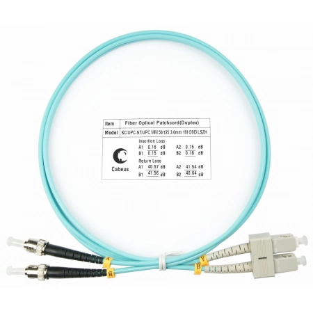 Патч-корд CABEUS FOP-50-SC-ST-5m (7585c)