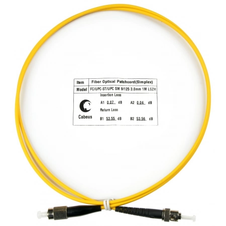 Патч-корд CABEUS FOP(s)-9-FC-ST-5m (7507c)