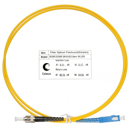 Патч-корд CABEUS FOP(s)-9-SC-ST-5m (7550c)