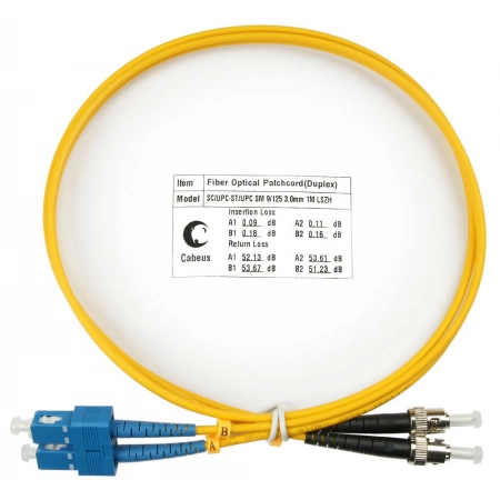 Патч-корд CABEUS FOP(d)-9-SC-ST-5m (7546c)