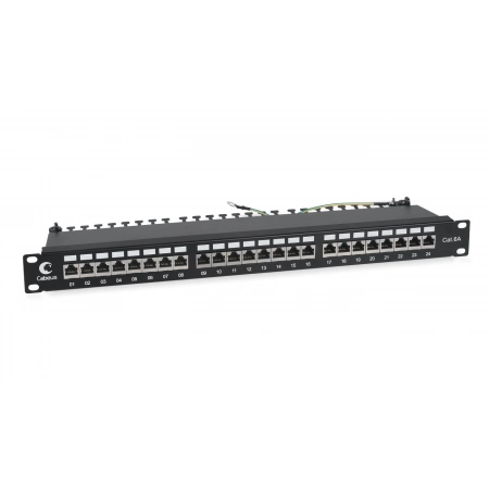 Патч-панель CABEUS PL-24-Cat.6a-SH-Dual (7653c)
