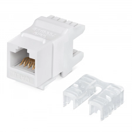 Вставка Keystone Jack RJ-45 CABEUS KJ-RJ45-Cat.6-180 (7961c)