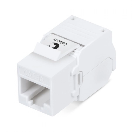 Вставка Keystone Jack RJ-45 CABEUS KJ-RJ45-Cat.6A-180-Toolless (7964c)