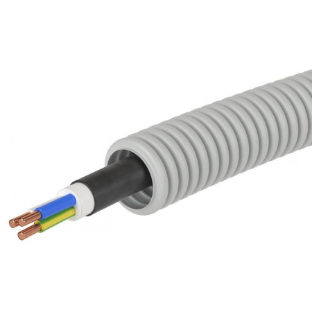 Гофрошланг с кабелем ДКС 9V91625