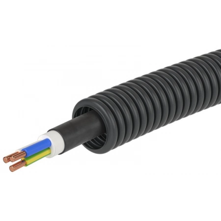 Гофрошланг с кабелем ДКС 7L71625