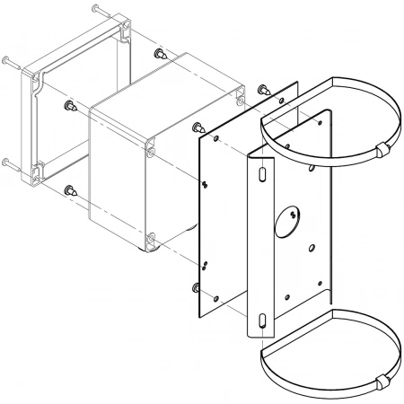 Кронштейн для крепления коробок Тахион КС-1-04