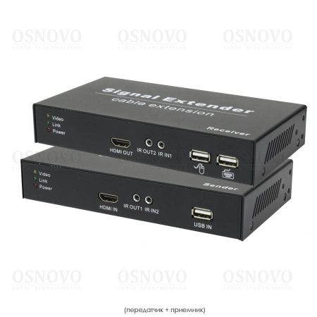 Комплект для передачи HDMI, USB и ИК управления OSNOVO TA-HiKM+RA-HiKM